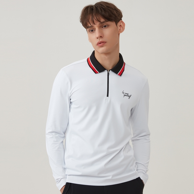 Áo polo le coq sportif golf nam - GO121MTL23-WHTE