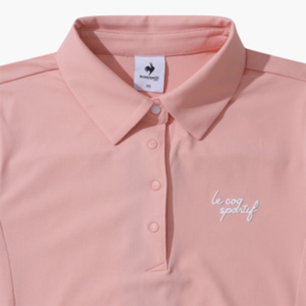 Áo Polo Le Coq Golf nữ - GO222LTS45-PINK