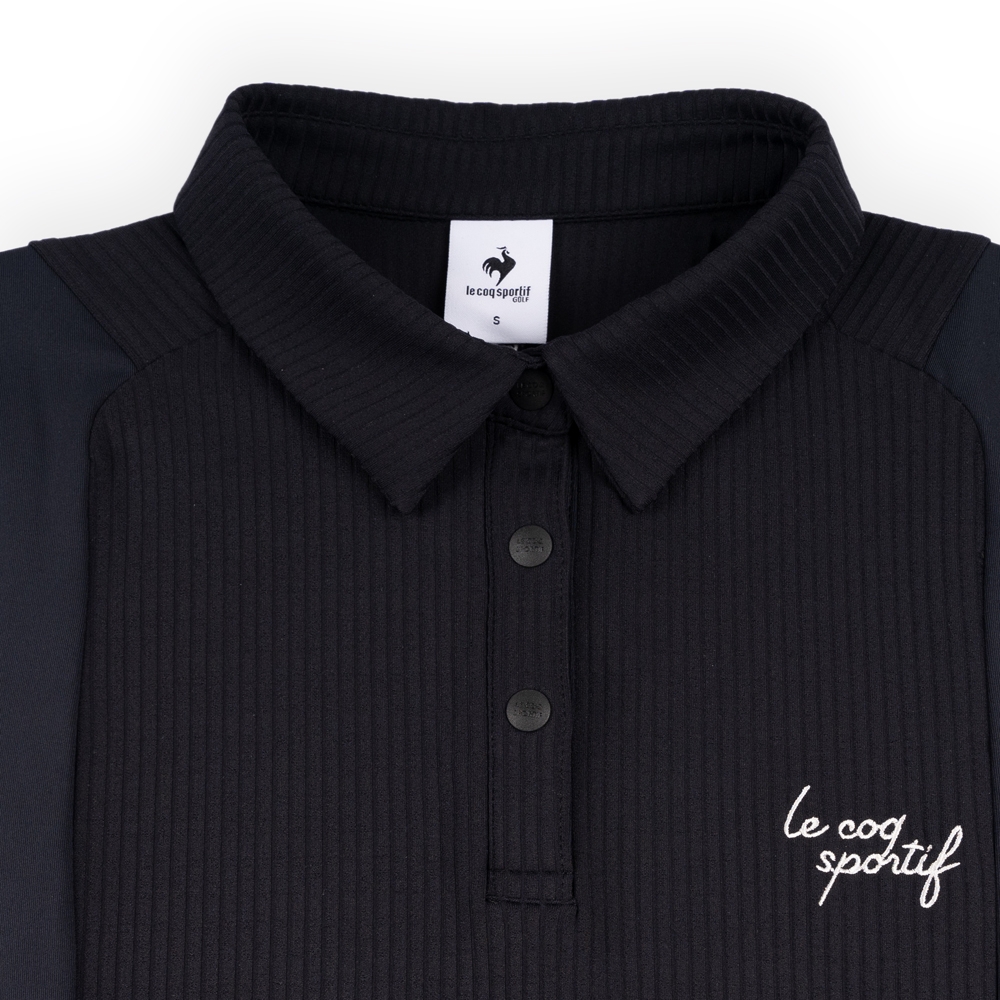 Áo Polo dài tay le coq golf Nữ GP322LTL81-BLCK
