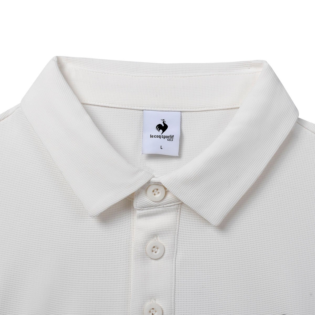 Áo Polo le coq golf Nam GQ121MTS21-WHTE