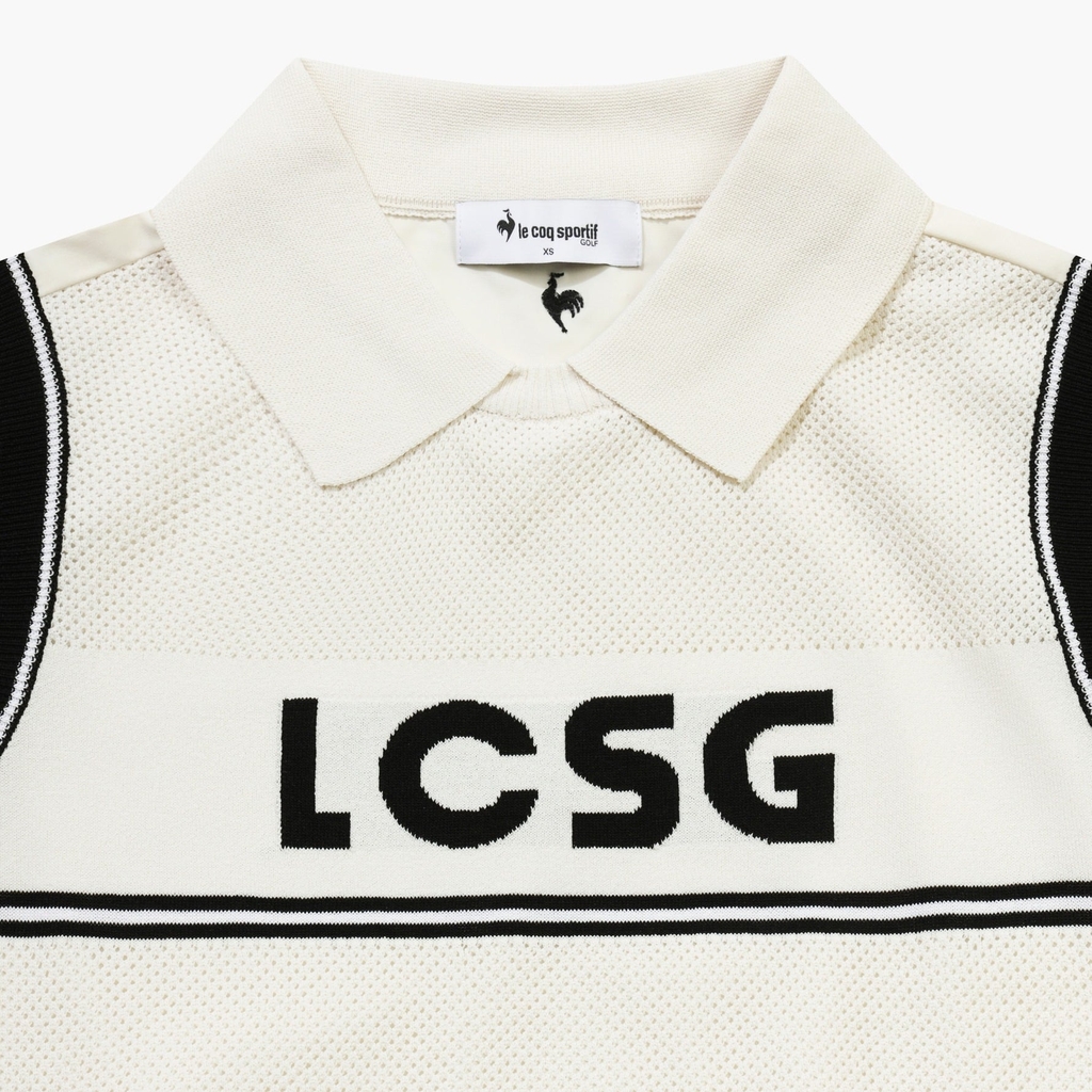 Áo len gile le coq golf Nữ GQ322LKV71-LBGE