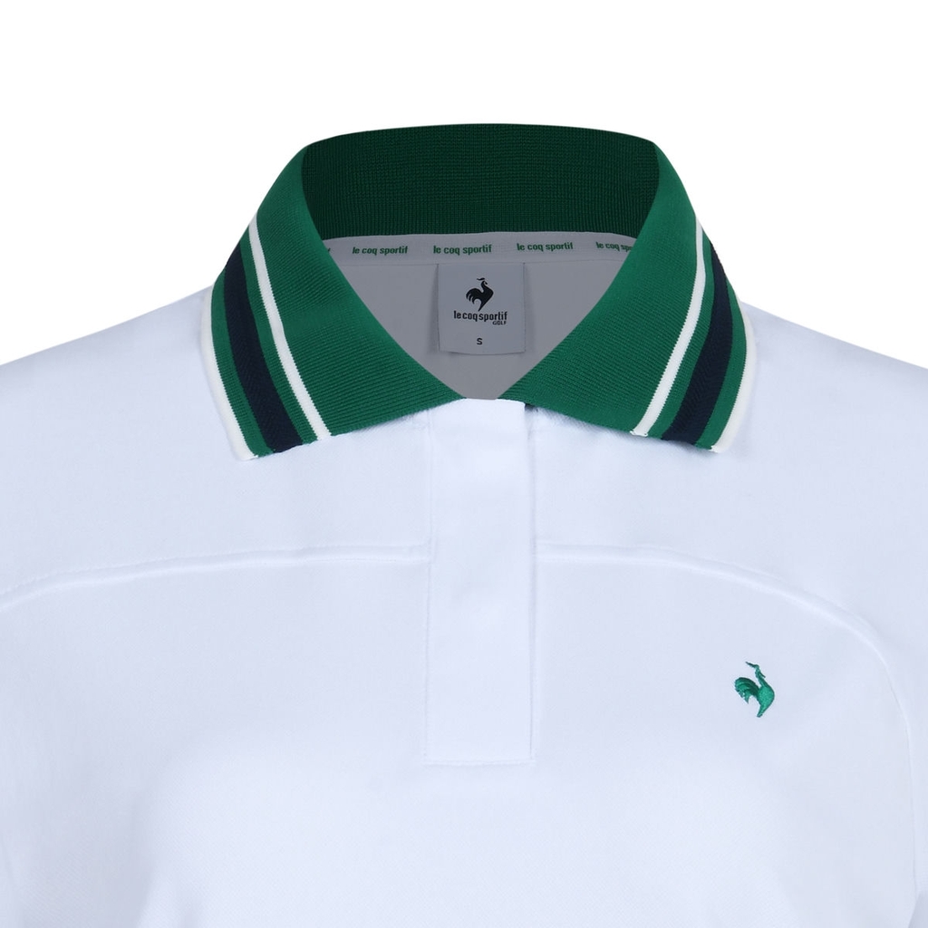 Áo Polo le coq golf Nữ GR222LTS41-WHTE