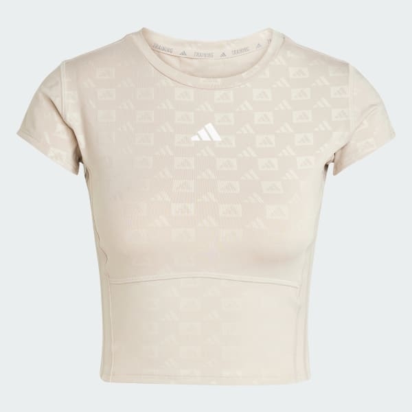 Áo T-shirt tập luyện adidas Hyperglam Nữ - IX3203