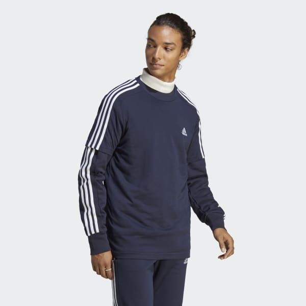 Áo T-shirt thể thao adidas Essentials Single Jersey 3 Sọc Nam - IC9335