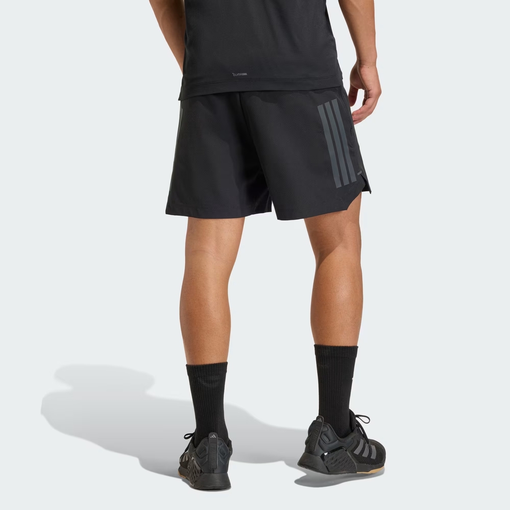 Quần short tập luyện adidas D4T Power 3 sọc Nam - KD0353
