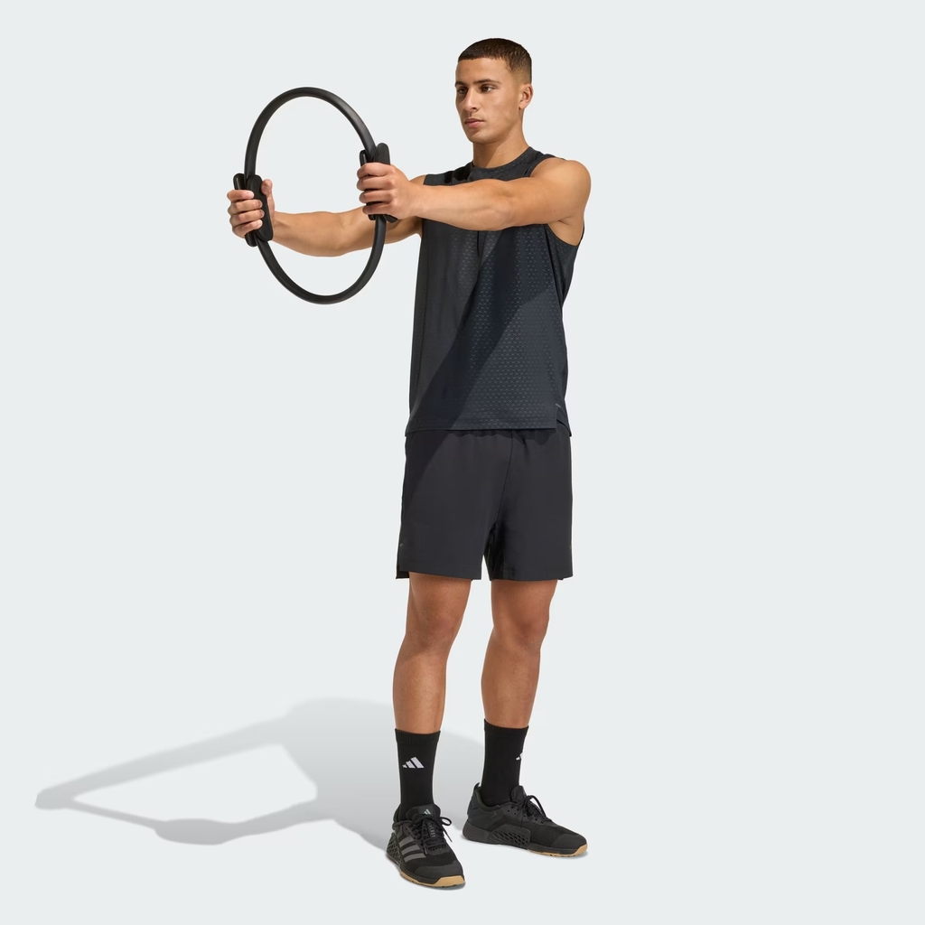 Quần short tập luyện adidas D4T Power 3 sọc Nam - KD0353