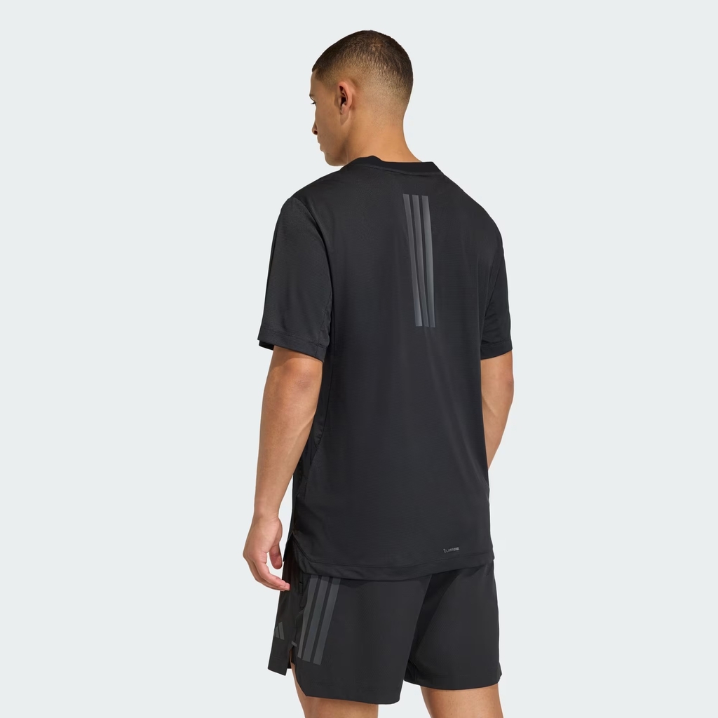 Áo T-shirt tập luyện adidas D4T Primelift 3 sọc Nam - KE9937