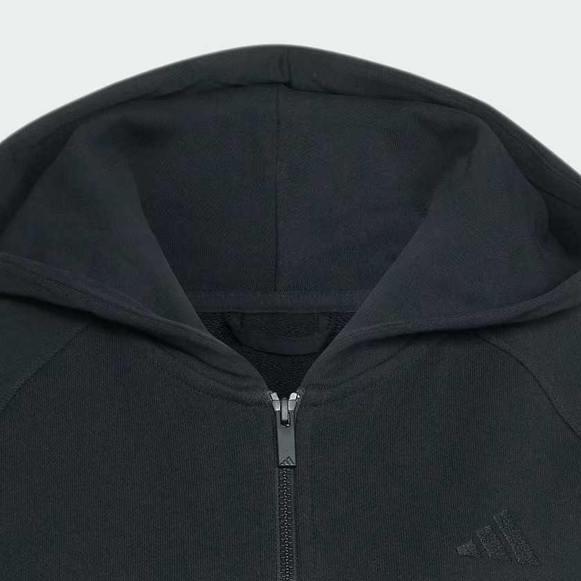 Áo hoodie adidas Kit 3 gạch khoá kéo Nữ - KV9876
