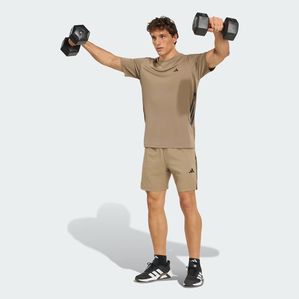 Áo T-shirt tập luyện adidas Tech Essentials 3 gạch Nam - KQ5722