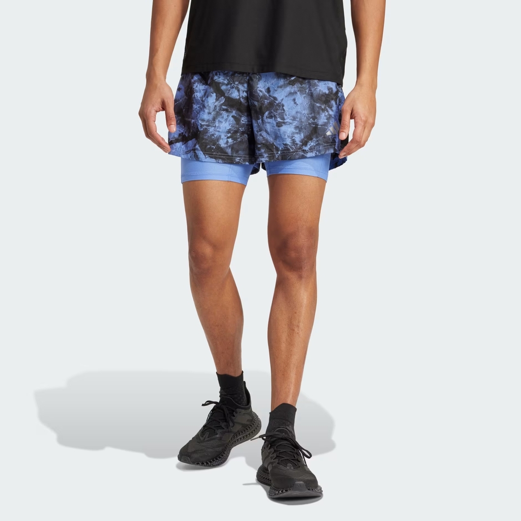 Quần short chạy bộ adidas Own The Run Spray Dye 2 trong 1 Nam - JL8721
