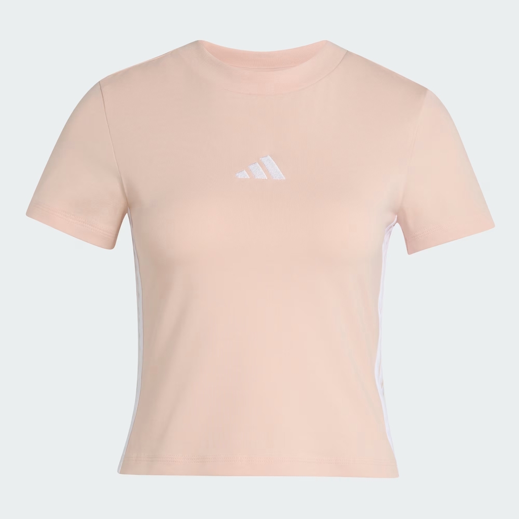Áo Baby Tee adidas Essentials 3 sọc Nữ - KD2343