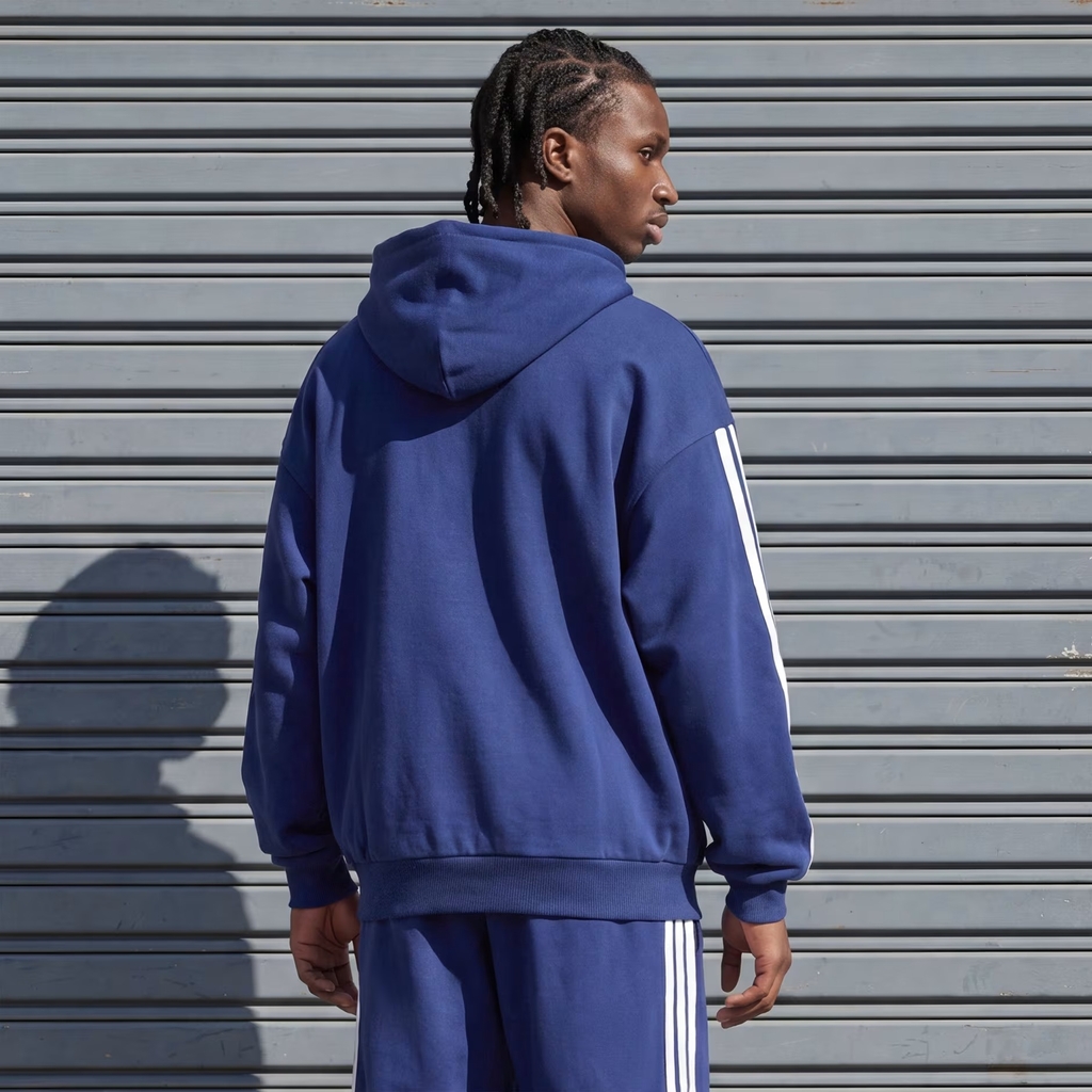 Áo hoodie adidas Kit 3 sọc khoá kéo Nam - KW2392