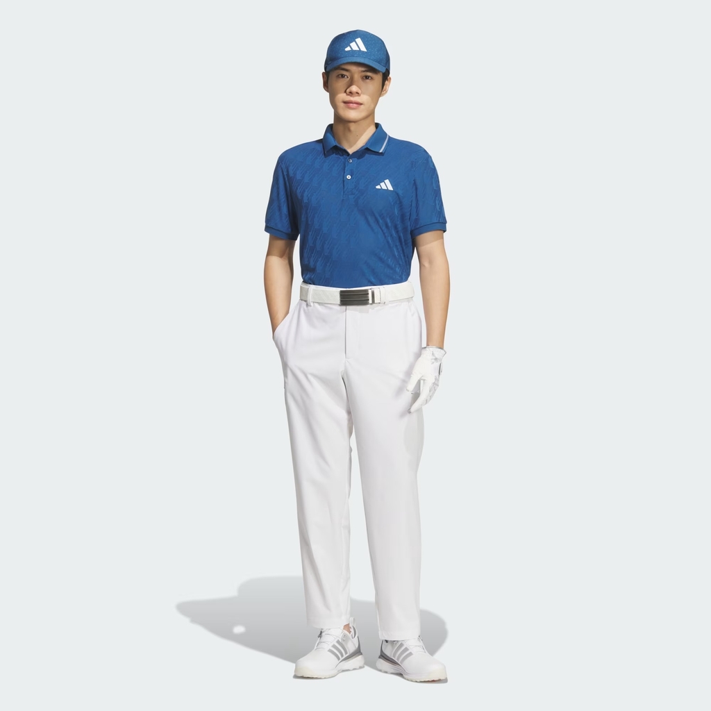 Áo Polo golf adidas Jacquard Nam - JZ4360