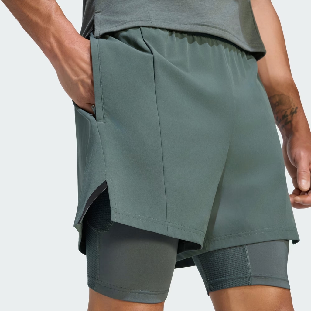 Quần short tập luyện adidas D4T 2 trong 1 Nam - KT0650