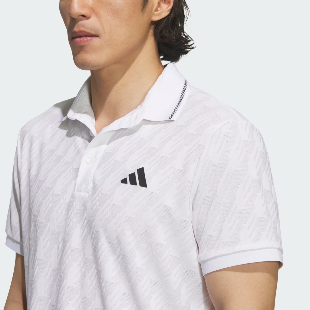 Áo Polo golf adidas Jacquard Nam - JY8231