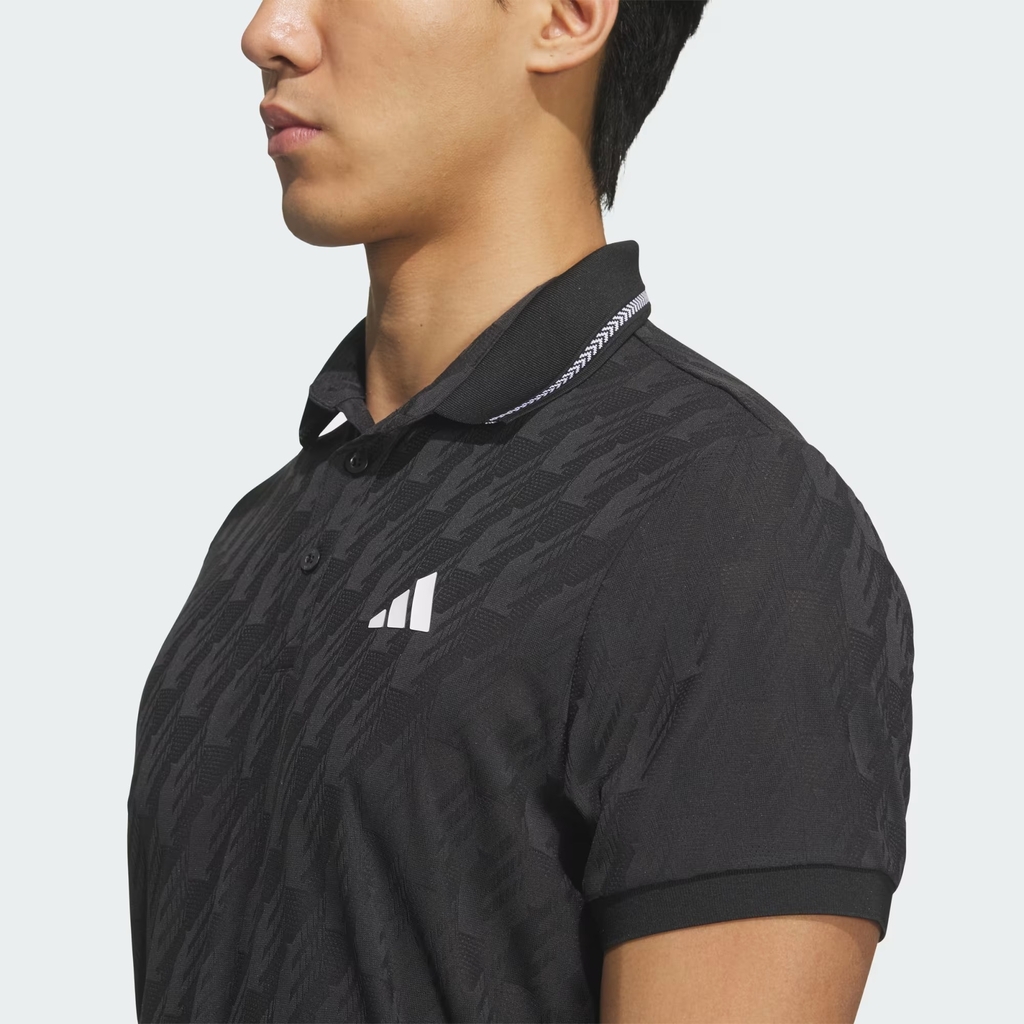 Áo Polo golf adidas Jacquard Nam - JY8232