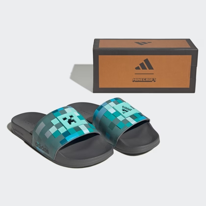 Dép quai ngang adidas Adilette Shower - Minecraft Unisex - HQ2584