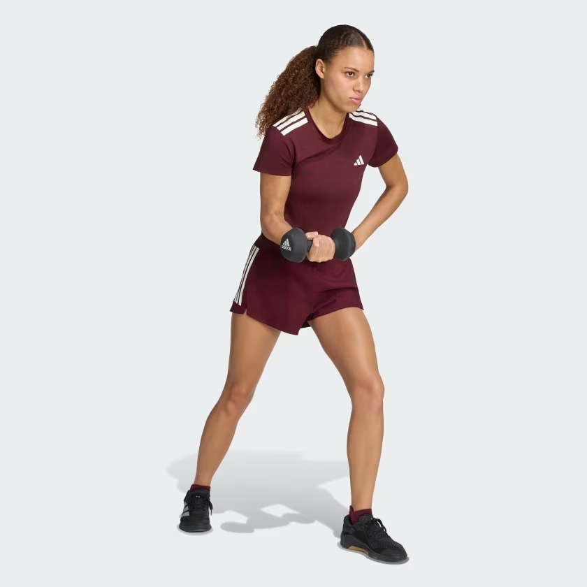 Quần short tập luyện adidas Hyperglam 3 gạch Nữ - KQ5808