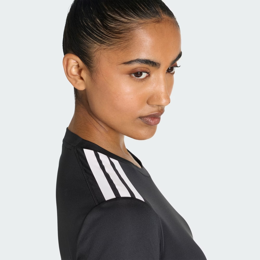 Áo T-shirt tập luyện adidas Hyperglam 3 gạch Nữ - KC7639