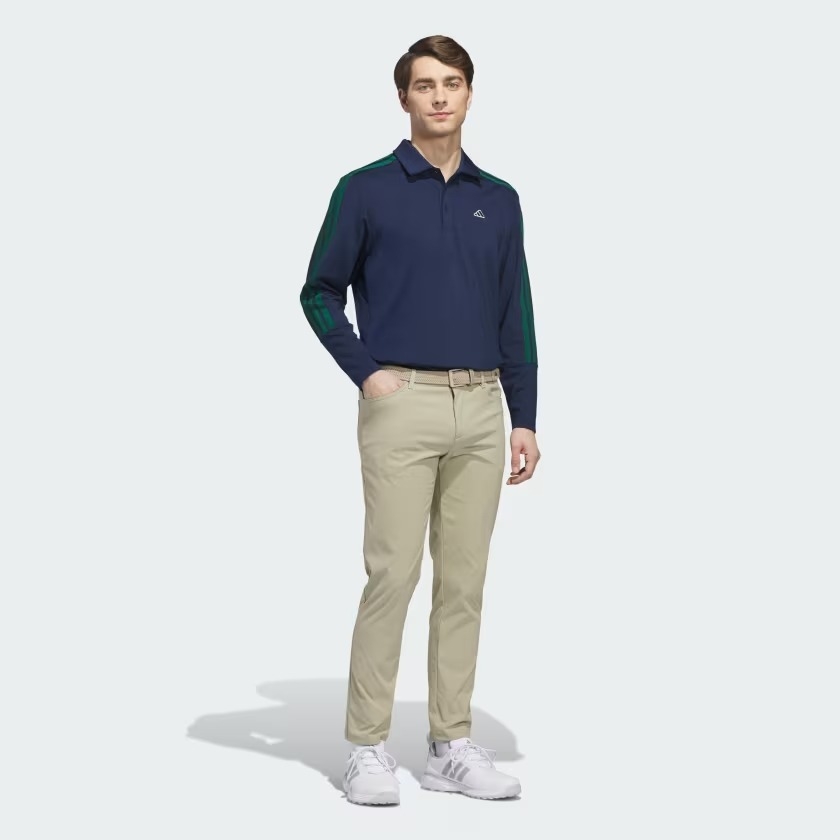 Áo Polo dài tay golf adidas 3 gạch Nam - KG9984