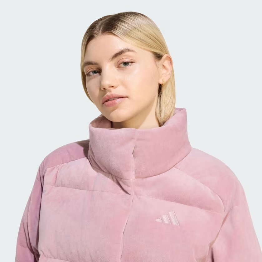 Áo khoác phao adidas Helionic Down Puffer Velour Nữ - KQ8767