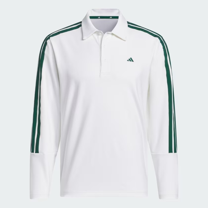 Áo Polo dài tay golf adidas 3 gạch Nam - KG7096