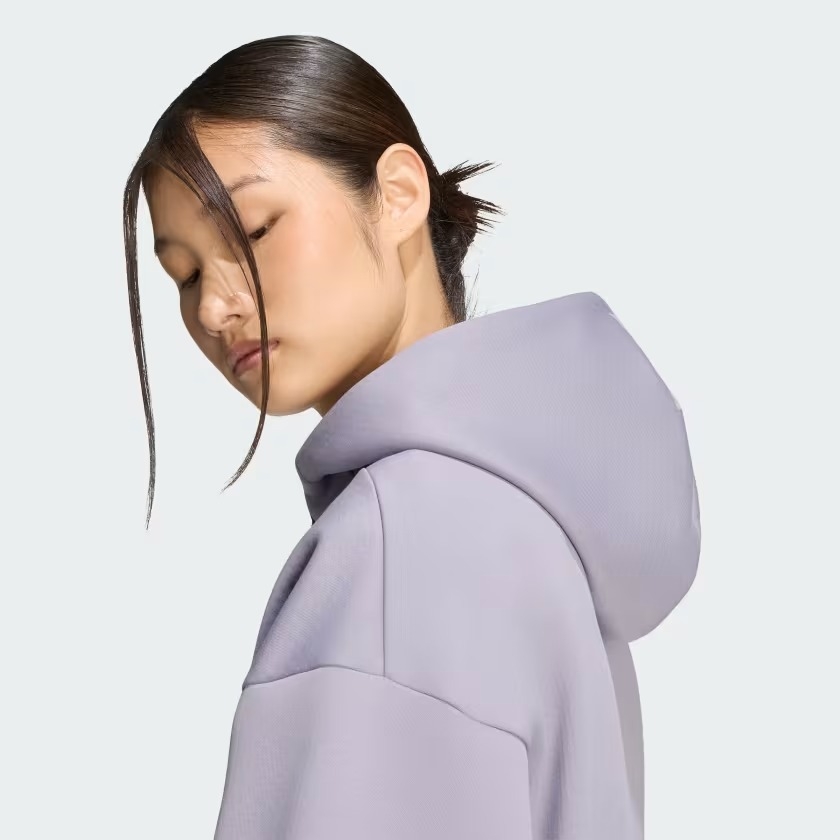 Áo hoodie adidas Z.N.E. dáng lửng Nữ - KF6396