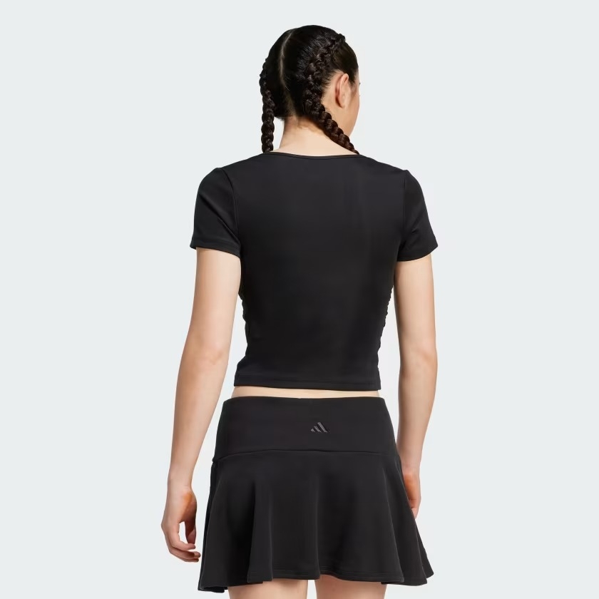 Áo T-shirt adidas Seasonal Essentials dáng crop Nữ - JM1924