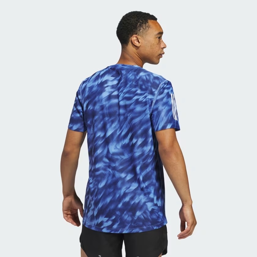 Áo T-shirt chạy bộ adidas Own the Run Allover Nam - JZ5477