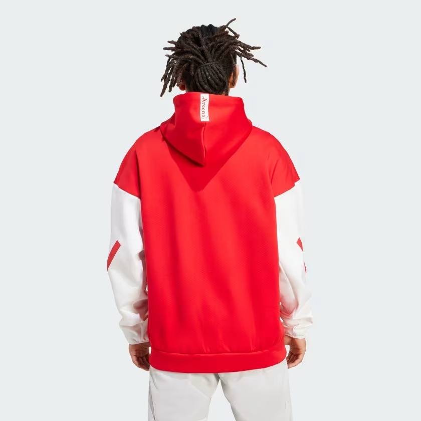 Áo hoodie bóng đá adidas Z.N.E. Arsenal Anthem Nam - JM9409