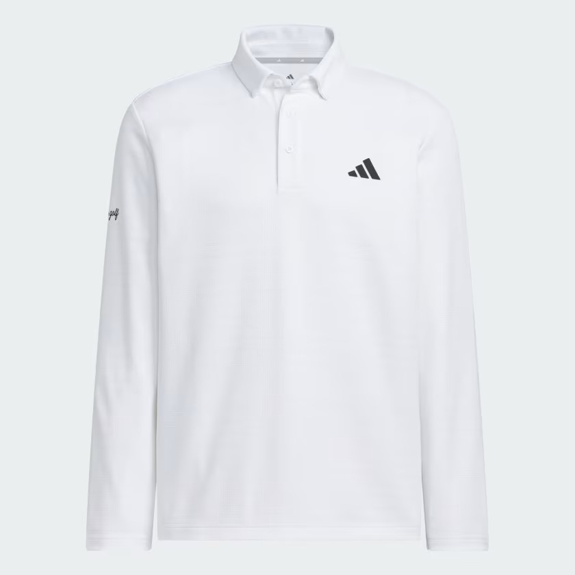 Áo Polo dài tay golf adidas Monogram Nam - JL7946