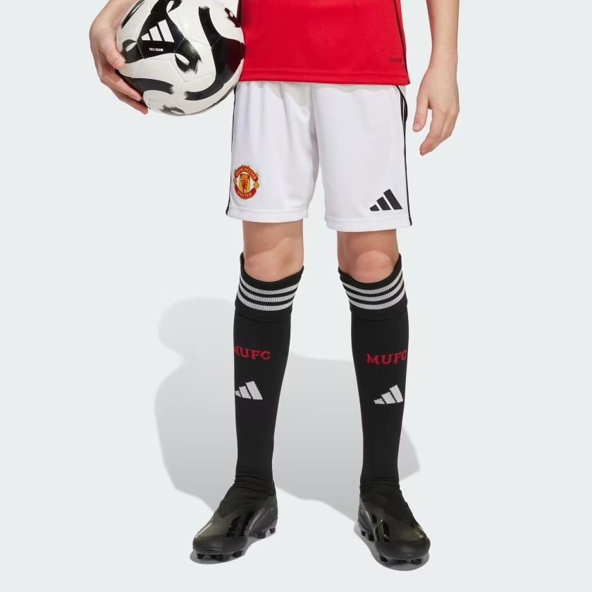 Quần short bóng đá trẻ em adidas Sân nhà Manchester United 25/26 Unisex - JP3017