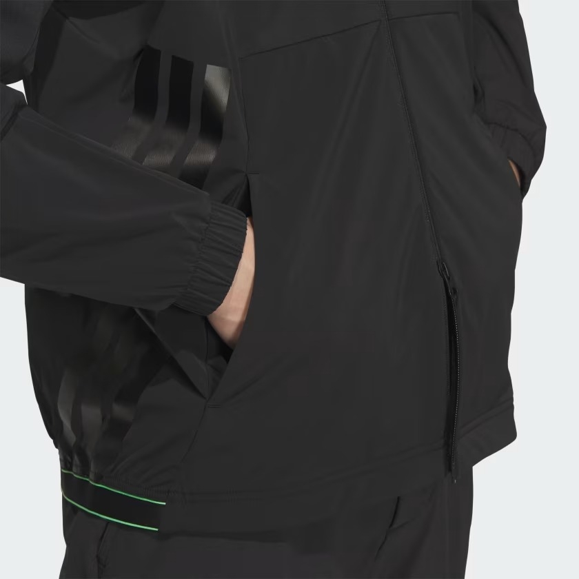 Áo khoác gió golf adidas Windproof khoá kéo Nam - JM9545