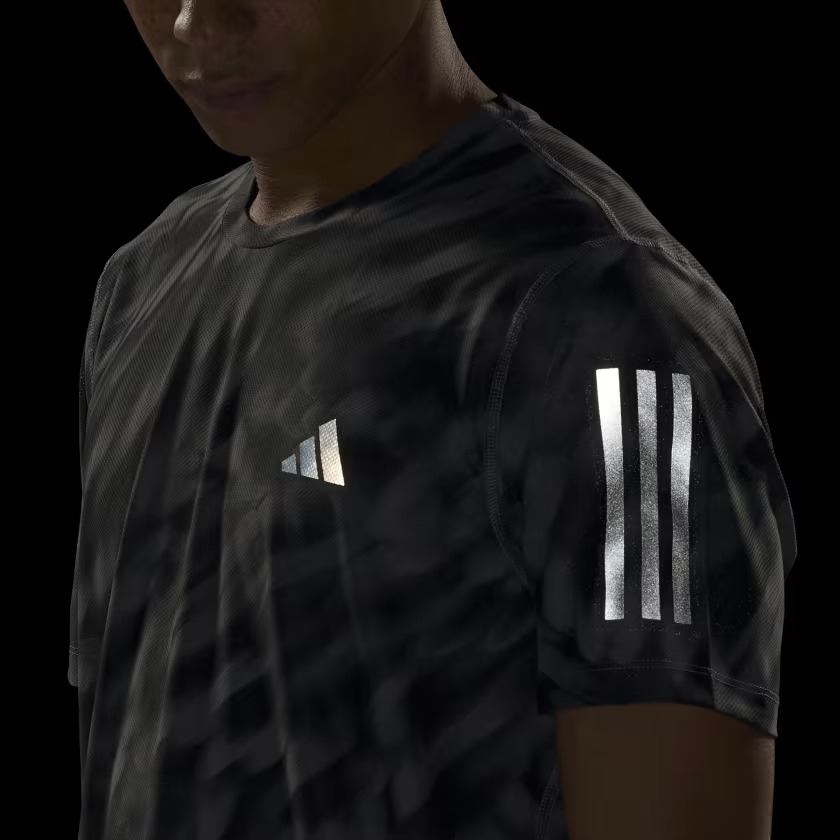 Áo T-shirt chạy bộ adidas Own the Run Allover Nam - JZ5476