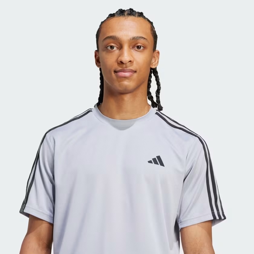 Áo T-shirt tập luyện adidas Train Essentials 3 sọc Nam - JX2713