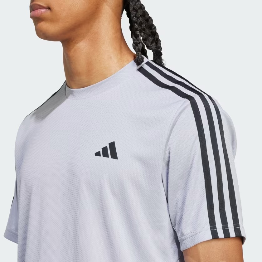 Áo T-shirt tập luyện adidas Train Essentials 3 sọc Nam - JX2713