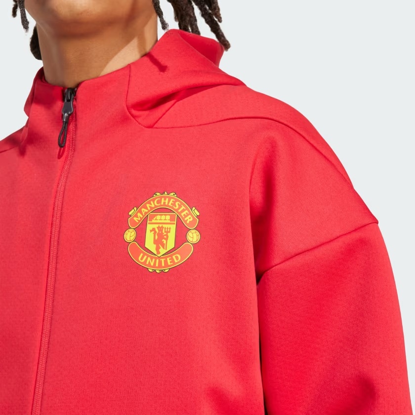 Áo hoodie bóng đá adidas Z.N.E. Manchester United Anthem Nam - JN2901