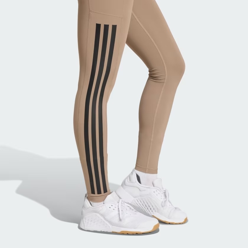 Quần legging tập luyện adidas Optime 3 sọc 1/1 Nữ - JX7319