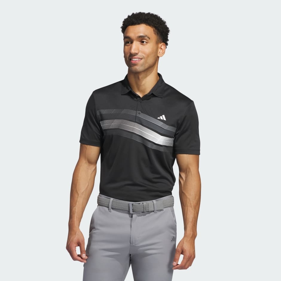 Áo Polo golf adidas Core hoạ tiết 3 sọc Nam - IX2018
