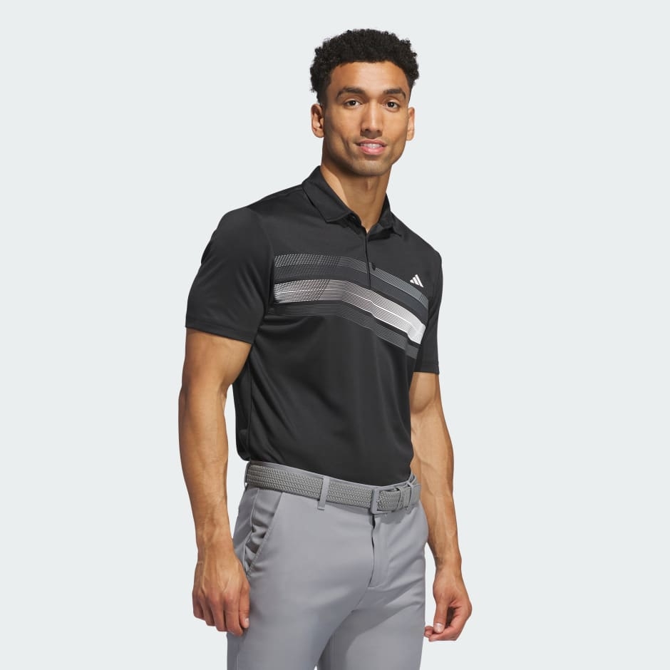 Áo Polo golf adidas Core hoạ tiết 3 sọc Nam - IX2018
