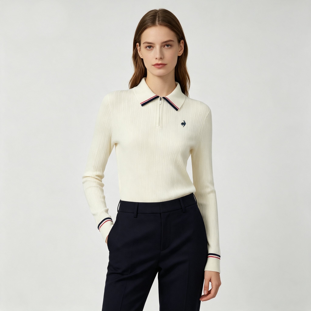 Áo Polo dài tay le coq sportif Nữ L263WCNTOL01-A02