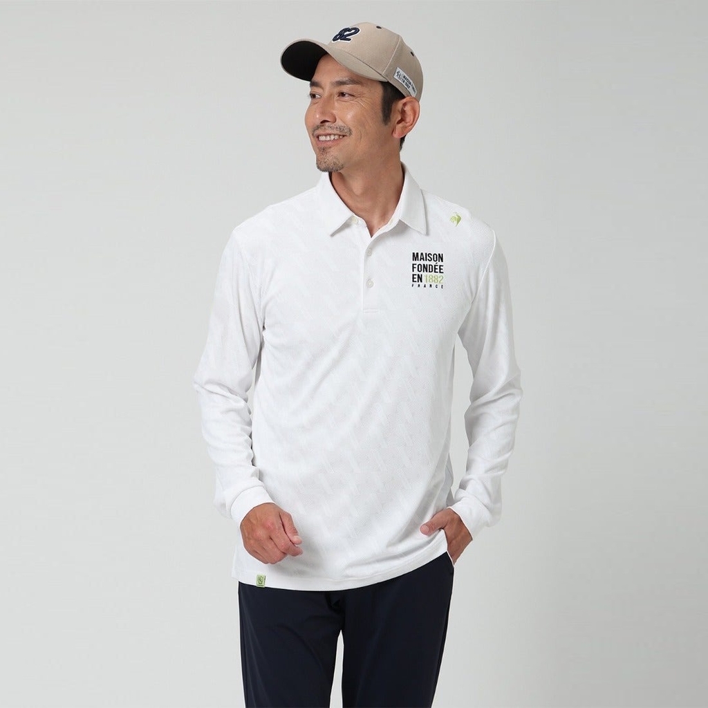 Áo Polo dài tay le coq golf Nam LG6FLS03MV-WH00