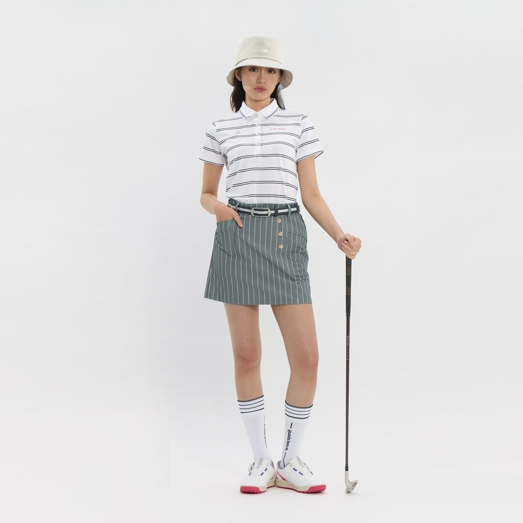 Áo Polo le coq golf Nữ LG6SHS00LV-WH00