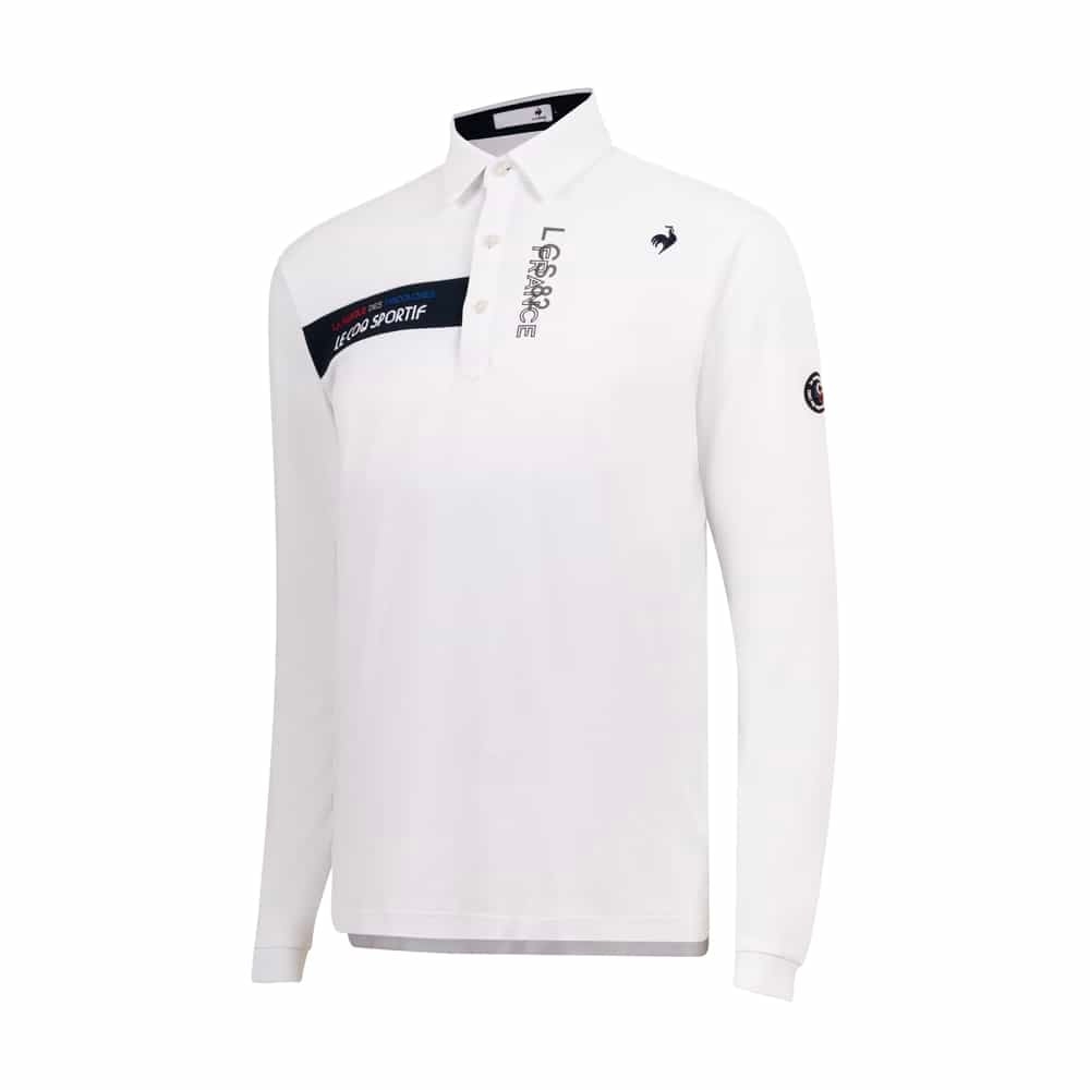 Áo Polo dài tay le coq golf Nam  - LG4FLS00MV-WH00