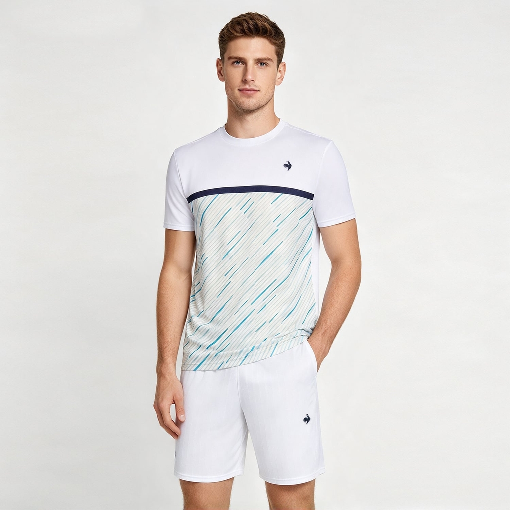 Áo T-shirt le coq sportif Nam LN6FHT25UV-WH00
