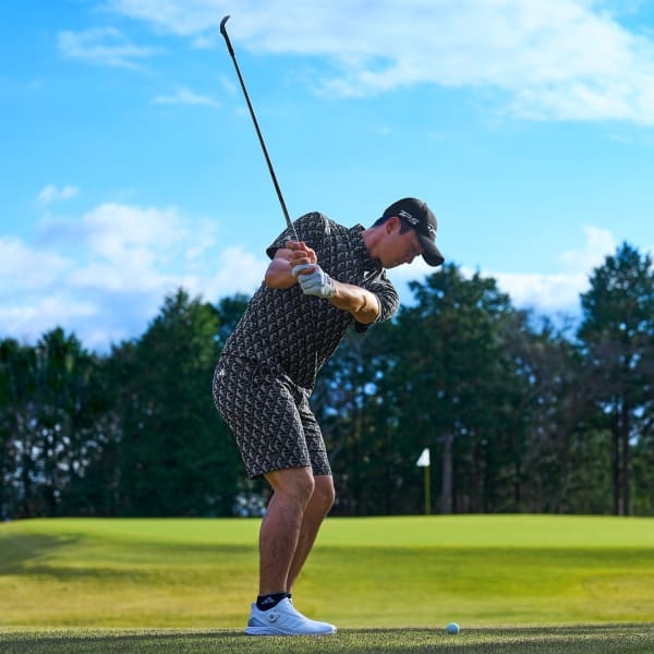 Áo Polo golf adidas AOP AEROREADY Nam - IN9041