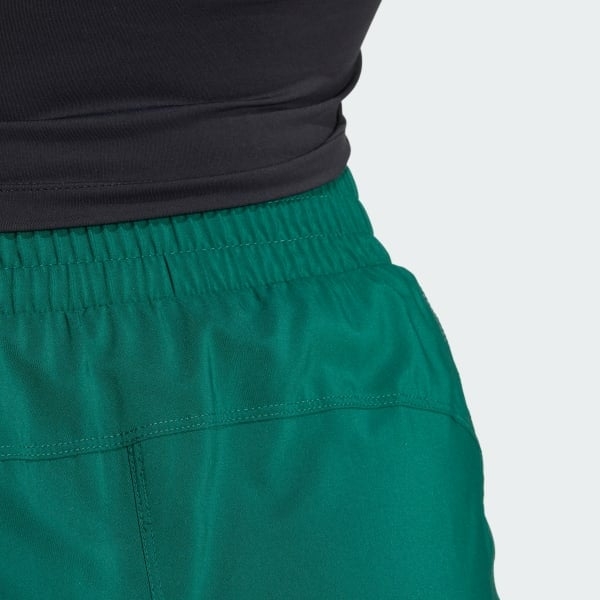 Quần short tập luyện adidas cạp cao Pacer 3 sọc Nữ - IX1077