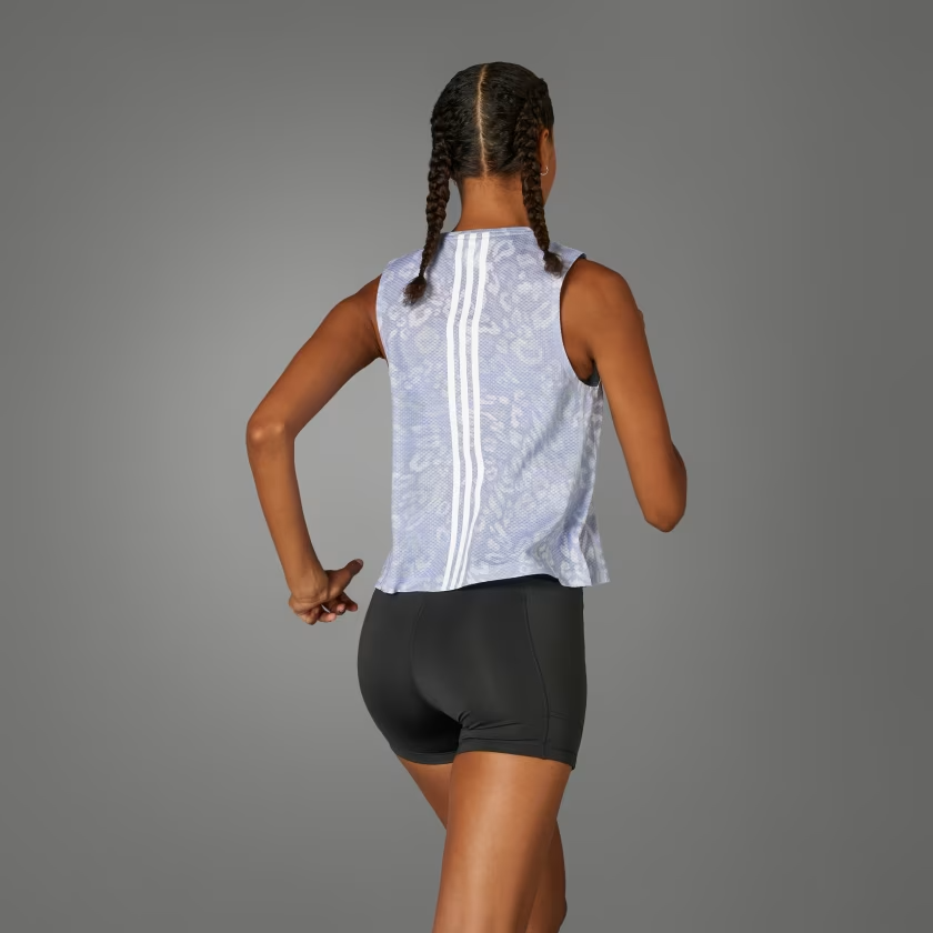Áo Tank Top chạy bộ adidas Own the Run CLIMACOOL 3 Sọc Nữ - JD7763