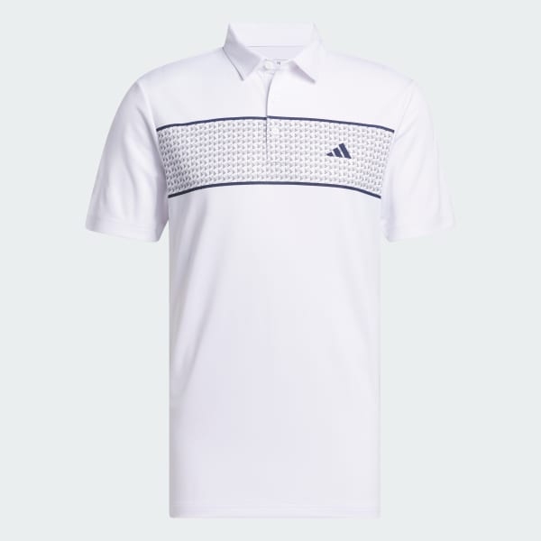 Áo Polo golf adidas Core hoạ tiết 3 sọc Nam - IU4344