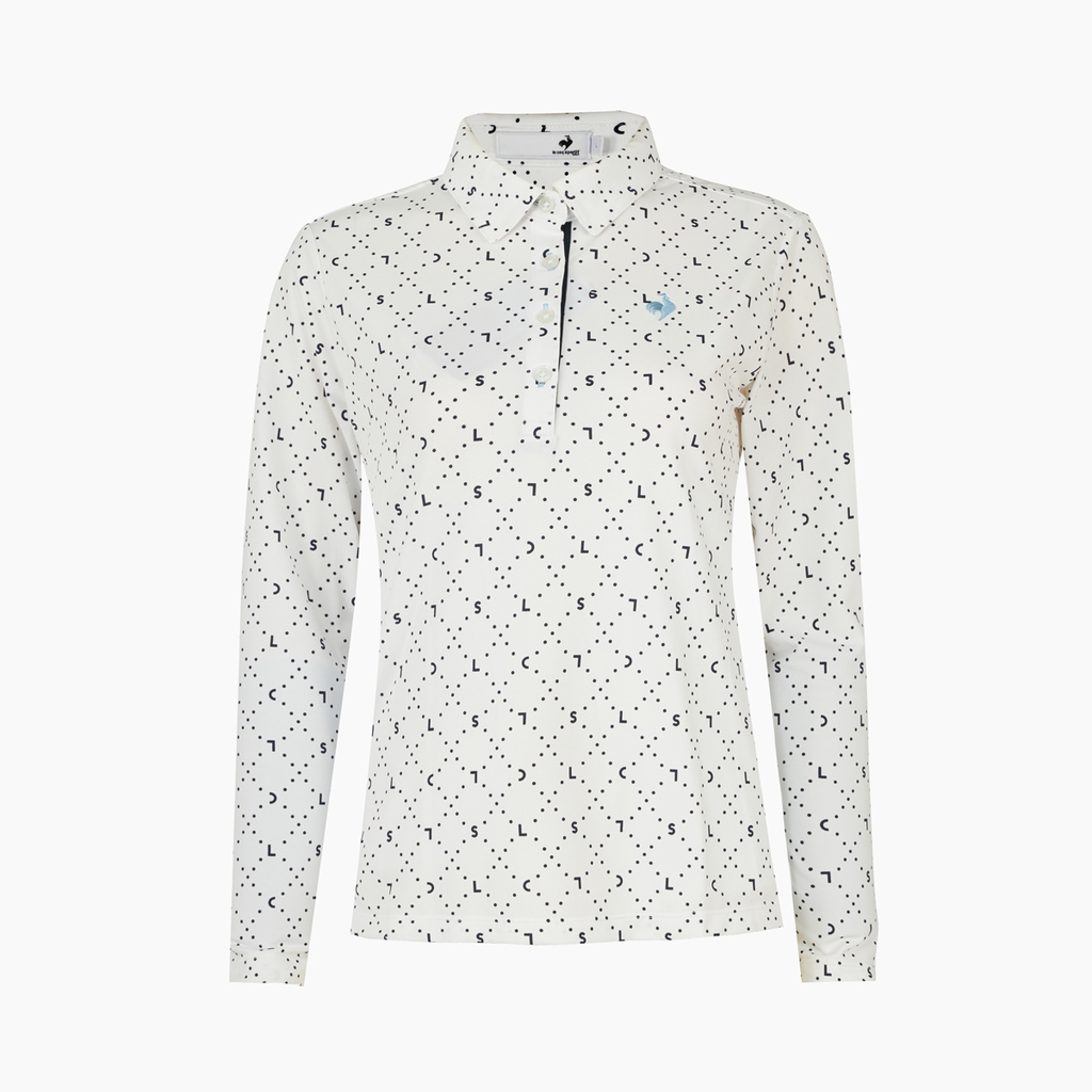 Áo Polo dài tay le coq sportif golf Nữ - QGWWJB01V-WH00